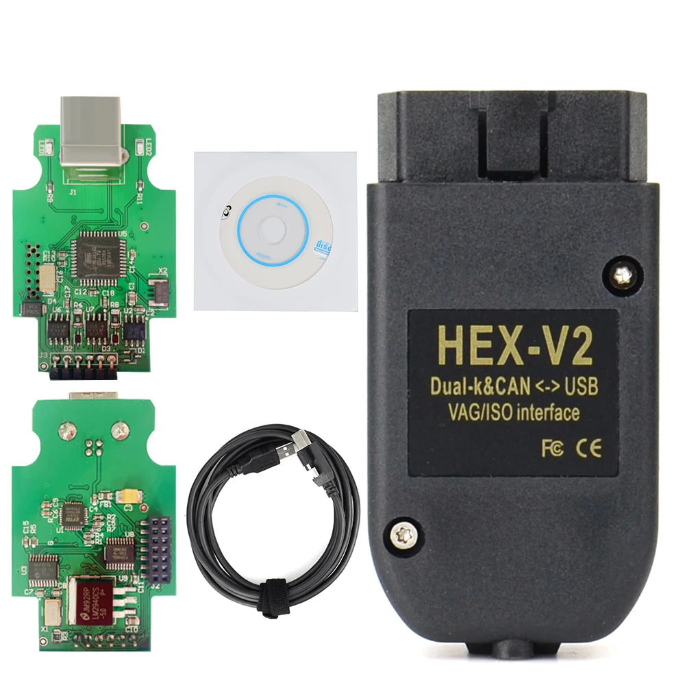 Vag Com Hex V2 24.5 Vagcom Interface Cable with software