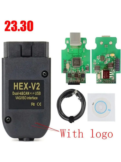 Vag Com Hex V2 24.5 Vagcom Interface Cable with software