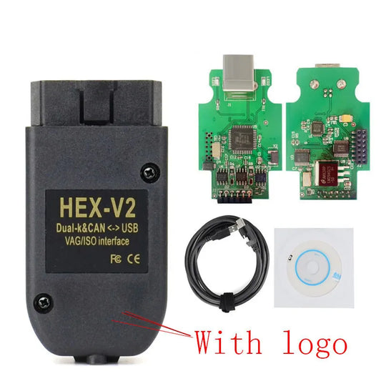 Vag Com Hex V2 24.5 Vagcom Interface Cable with software