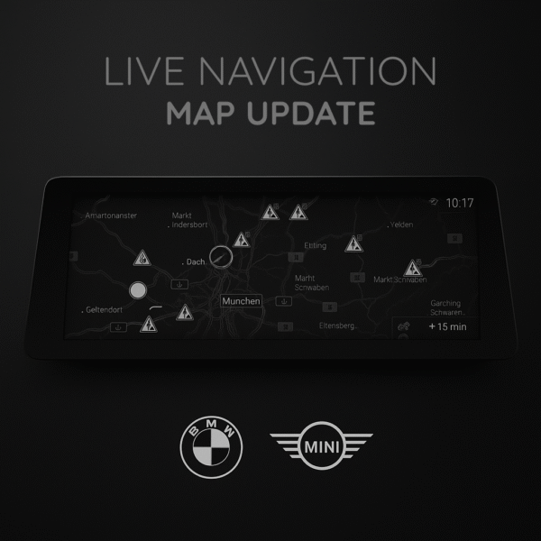 live bmw mapy